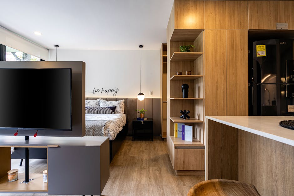 Ruime woonkamer in gastvrije au pair-woning.